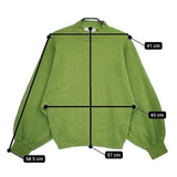 patterntorso PN-00262 モックネック コットン セーター ニット グリーン レディース パターントルソ【中古】5-0220M∞