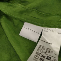 CITYSHOP DYED TAFFETA アセテート イージー パンツ グリーン レディース シティショップ【中古】5-0220M∞