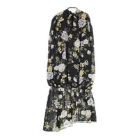 AMERI RILEY LOW WAIST DRESS 花柄 ノースリーブドレス ワンピース ブラック レディース アメリ【中古】5-0324M∞