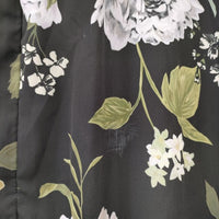AMERI RILEY LOW WAIST DRESS 花柄 ノースリーブドレス ワンピース ブラック レディース アメリ【中古】5-0324M∞