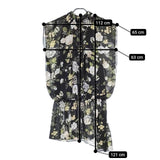 AMERI RILEY LOW WAIST DRESS 花柄 ノースリーブドレス ワンピース ブラック レディース アメリ【中古】5-0324M∞