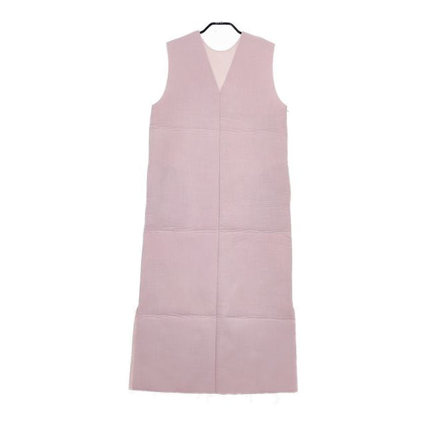 AMERI 2WAY SPONGE SHIFT DRESS 01310520490 ボンディング加工 ノースリーブドレス ワンピース ピンク レディース アメリ【中古】5-0220S∞