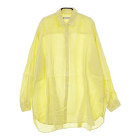 JOURNAL STANDARD LUXE 60リネンレギュラーカラー-Big-シャツ 長袖シャツ 23SS イエロー レディース ジャーナルスタンダード ラックス【中古】5-0322M∞