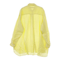JOURNAL STANDARD LUXE 60リネンレギュラーカラー-Big-シャツ 長袖シャツ 23SS イエロー レディース ジャーナルスタンダード ラックス【中古】5-0322M∞