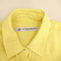JOURNAL STANDARD LUXE 60リネンレギュラーカラー-Big-シャツ 長袖シャツ 23SS イエロー レディース ジャーナルスタンダード ラックス【中古】5-0322M∞
