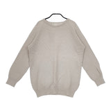 QUARTERLY コットンリネン ラグラン 15080440901710 長袖 セーター ニット グレージュ レディース クォータリー【中古】4-1209M△