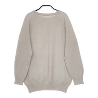 QUARTERLY コットンリネン ラグラン 15080440901710 長袖 セーター ニット グレージュ レディース クォータリー【中古】4-1209M△