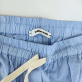 Sunday in bed 新品 23SS イージーパンツ 定価24200円 23030450009310 コットン サイズXL パンツ ライトブルー レディース サンデーインベッド【中古】4-1209M△