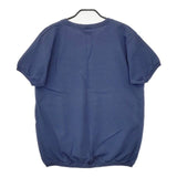 Goodwear アメリカ製 L フロッキープリント 半袖Ｔシャツ カットソー ブルー レディース グッドウェア【中古】5-0605S∞