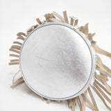 J&M Davidson カーニバル フリンジ スタッズ レザー ショルダー トートバッグ シルバー レディース ジェイアンドエムデヴィッドソン【中古】5-0423G∞