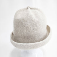 TERRE 新品 22AW MOQUETTE HAT 定価12100円 ウール 帽子 ハット ベージュ レディース テール【中古】4-1206T◎