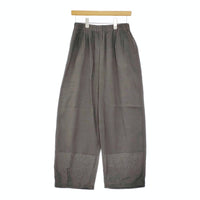 evam eva wide tuck pants E193T060 M リネンウール イージーワイドタック パンツ チャコールグレー レディース エヴァムエヴァ【中古】5-0309M♪