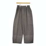 evam eva wide tuck pants E193T060 M リネンウール イージーワイドタック パンツ チャコールグレー レディース エヴァムエヴァ【中古】5-0309M♪