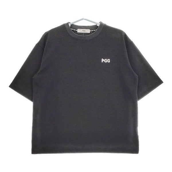 PEARLY GATES PGG ピージージー サイズ4 半袖Ｔシャツ カットソー ブラック メンズ パーリーゲイツ【中古】5-0501S∞