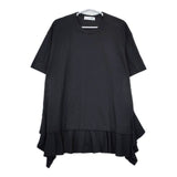 COMME des GARCONS SHIRT ラッフルディテール Tシャツ FK-T018 半袖Ｔシャツ カットソー ブラック レディース コムデギャルソンシャツ【中古】5-0702S∞