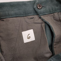 ROKU 6 BEAUTY&YOUTH CORDUROY PANTS 定価19800円 コットンコーデュロイ パンツ グリーン レディース ロクビューティアンドユース【中古】4-1218T∞