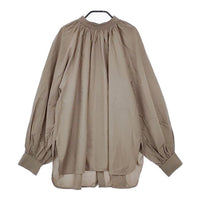 BEAUTY&YOUTH UNITED ARROWS バックボタンボリュームスリーブ ブラウス シャツ グレー レディース ビューティアンドユース【中古】5-0322M∞