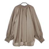 BEAUTY&YOUTH UNITED ARROWS バックボタンボリュームスリーブ ブラウス シャツ グレー レディース ビューティアンドユース【中古】5-0322M∞