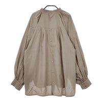BEAUTY&YOUTH UNITED ARROWS バックボタンボリュームスリーブ ブラウス シャツ グレー レディース ビューティアンドユース【中古】5-0322M∞