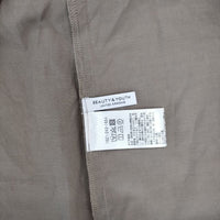 BEAUTY&YOUTH UNITED ARROWS バックボタンボリュームスリーブ ブラウス シャツ グレー レディース ビューティアンドユース【中古】5-0322M∞