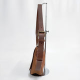 HENRY CUIR 蛇 パイソン ウロコ 鱗 レザー 花柄 ショルダーバッグ ブラウン レディース アンリークイール【中古】4-1205G◆