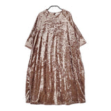 JOINT WORKS ベロアドレス ワンピース ブラウン系 レディース ジョイントワークス【中古】4-1218T∞