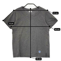 ORCIVAL コットン天竺 30/クルーネック 半袖Ｔシャツ カットソー グレー レディース オーシバル/オーチバル【中古】5-0605S∞