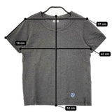 ORCIVAL コットン天竺 30/クルーネック 半袖Ｔシャツ カットソー グレー レディース オーシバル/オーチバル【中古】5-0605S∞