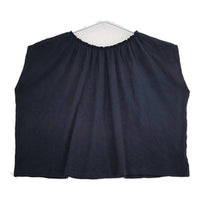 mina perhonen ps8230 fluff ガーゼ ノースリーブ Ｔシャツ カットソー ネイビー レディース ミナペルホネン【中古】5-0609S∞