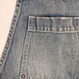 mina perhonen ns4138 always  デニムサロペット ハーフパンツ ダメージ加工 サイズ40 オーバーオール ブルー レディース ミナペルホネン【中古】5-0322M∞