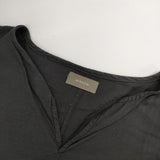WIRROW Cupro cotton caftan shirt 定価29700円 プルオーバー ブラウス シャツ 24SS ブラック ユニセックス ウィロウ【中古】5-0324M∞