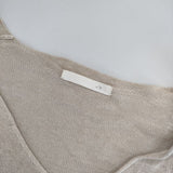 vie evam eva V161K946 リネン カーディガン ベージュ レディース ヴィー エヴァムエヴァ【中古】5-0322M∞