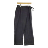 KURASHI&Trips リネン混 ラップパンツ 903-70903193-X パンツ ブラック レディース クラシアンドトリップス/北欧、暮らしの道具店【中古】5-0309M∞