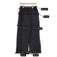 KURASHI&Trips リネン混 ラップパンツ 903-70903193-X パンツ ブラック レディース クラシアンドトリップス/北欧、暮らしの道具店【中古】5-0309M∞