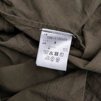 MHL. 596-1125504 SHEET COTTON LINEN M コットンリネンミリタリーシャツジャケット 21SS カーキ メンズ エムエイチエル【中古】5-0223M♪