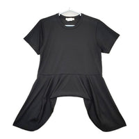 COMME des GARCONS GL-T012 デザインヘムショートスリーブカットソー 半袖Ｔシャツ カットソー 23AW AD2023 ブラック レディース コムデギャルソン【中古】5-0529S∞