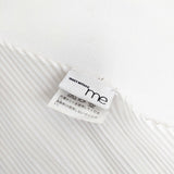 me ISSEY MIYAKE MI91AD791 プリーツ マフラー ストール ホワイト ブルー レディース ミー イッセイミヤケ【中古】4-1206G◎