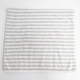 marimekko ボーダー ストール マフラー ホワイト ライトブルー レディース マリメッコ【中古】4-1206T◎