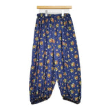 COMME des GARCONS COMME des GARCONS 花柄バルーンサルエルパンツ RI-P017 サルエルパンツ AD2021 ブルー マルチ レディース コムデギャルソン/コムコム【中古】5-0324M∞