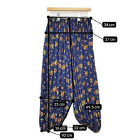 COMME des GARCONS COMME des GARCONS 花柄バルーンサルエルパンツ RI-P017 サルエルパンツ AD2021 ブルー マルチ レディース コムデギャルソン/コムコム【中古】5-0324M∞