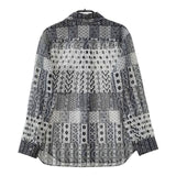 tao COMME des GARCONS 総柄シースルーブラウス TI-B017  ブラウス シャツ AD2021 グレー レディース タオ コムデギャルソン【中古】5-0324M∞