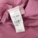 nest Robe 2wayチュニックブラウス 01242-1026 シルク混 ギャザー ブラウス シャツ 24SS ピンク レディース ネストローブ【中古】4-1113M♪