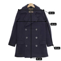 THE RERACS/Ron Herman 別注 メルトンピーコート ピーコート ネイビー レディース ザリラクス/ロンハーマン【中古】4-1204A▲