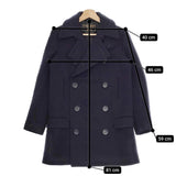 THE RERACS/Ron Herman 別注 メルトンピーコート ピーコート ネイビー レディース ザリラクス/ロンハーマン【中古】4-1204A▲