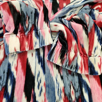 ISABEL MARANT 16A050E ベロア サイズ40 カットソー レッド ブルー レディース イザベルマラン【中古】4-1116T♪