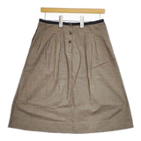 MHL. 595-232355 コットン スカート カーキ レディース エムエイチエル【中古】5-0309M∞