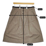 MHL. 595-232355 コットン スカート カーキ レディース エムエイチエル【中古】5-0309M∞