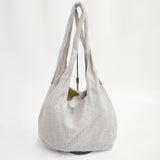 mina perhonen リネン usa bag ウサバッグ rs9584 トートバッグ アイボリー レディース ミナペルホネン【中古】5-0615M◎