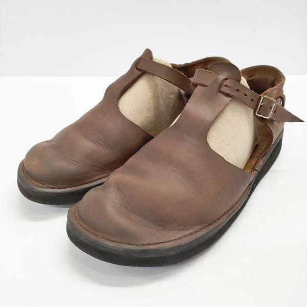 AURORA SHOES West Indian Tストラップ サイズ7.5 シューズ・靴 ブラウン レディース オーロラシューズ【中古】5-0210G◎
