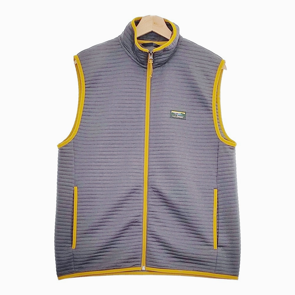 古着 80s エルエルビーン ダウンベスト ジャケット イエロー 黄 ① 80s